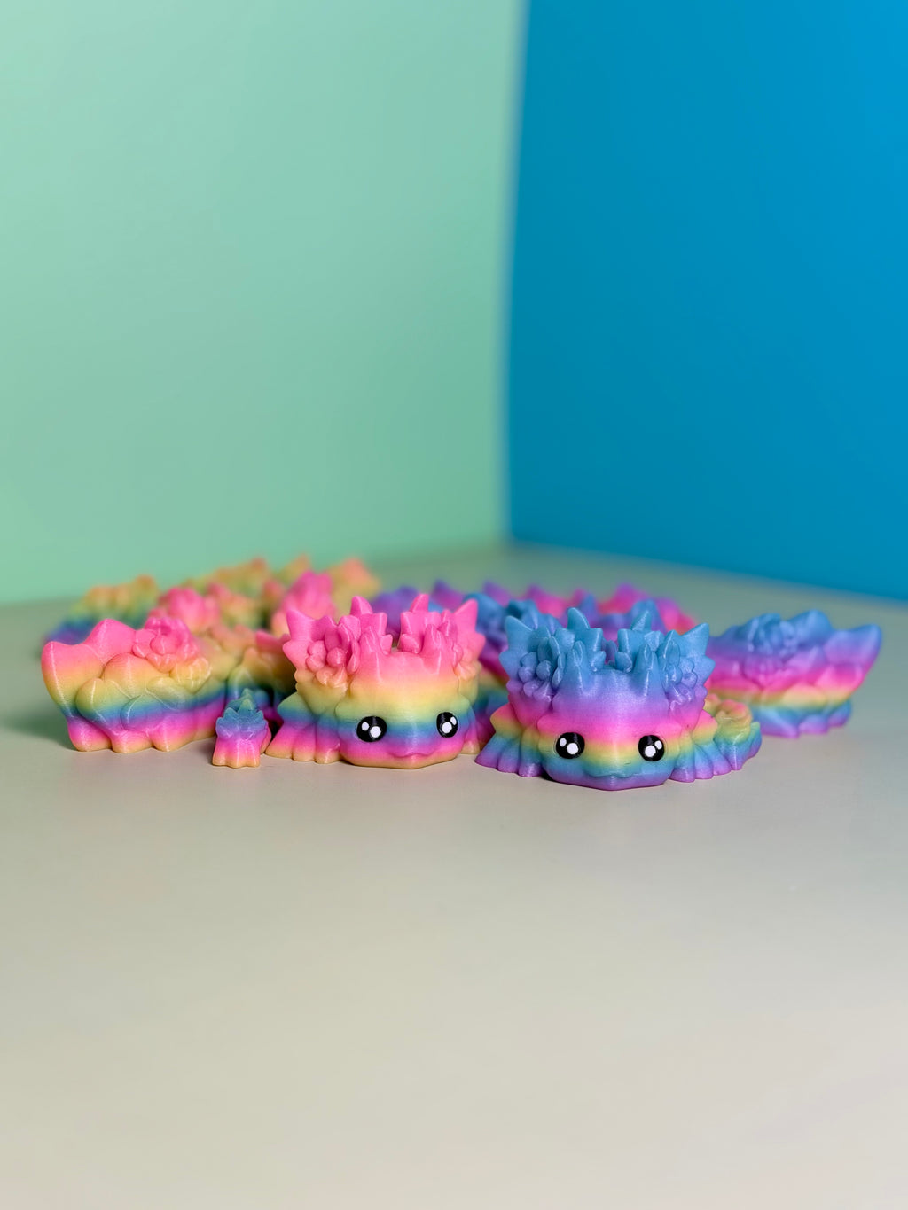 Kosha The Axolotl Dragon ✨Glow Rainbow✨