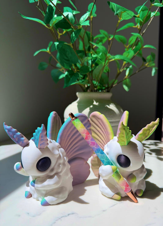 Whimsical Moth Pen Holder