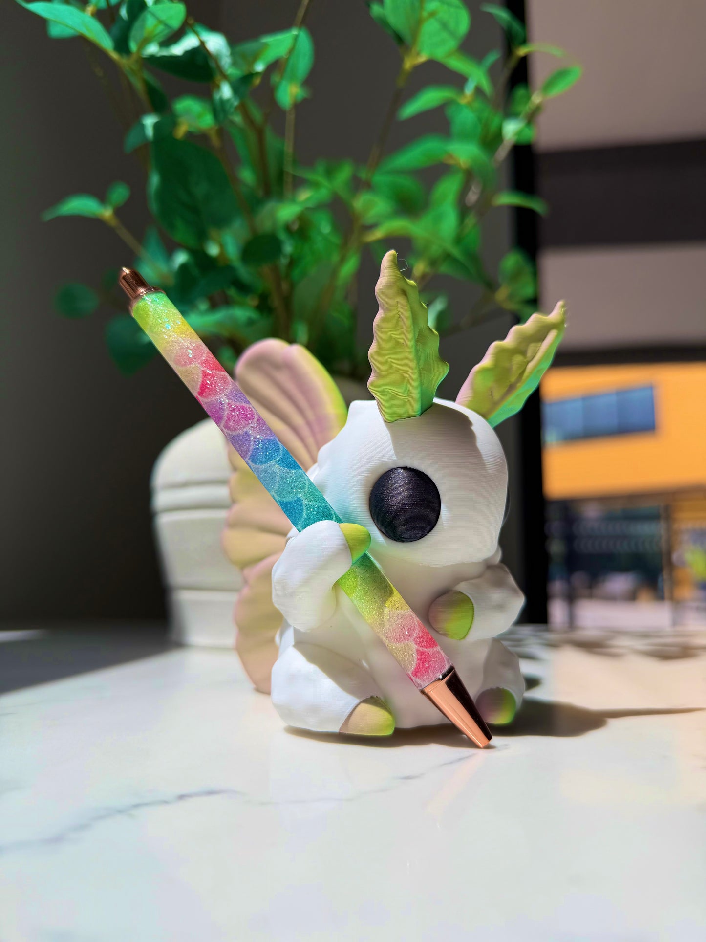 Whimsical Moth Pen Holder