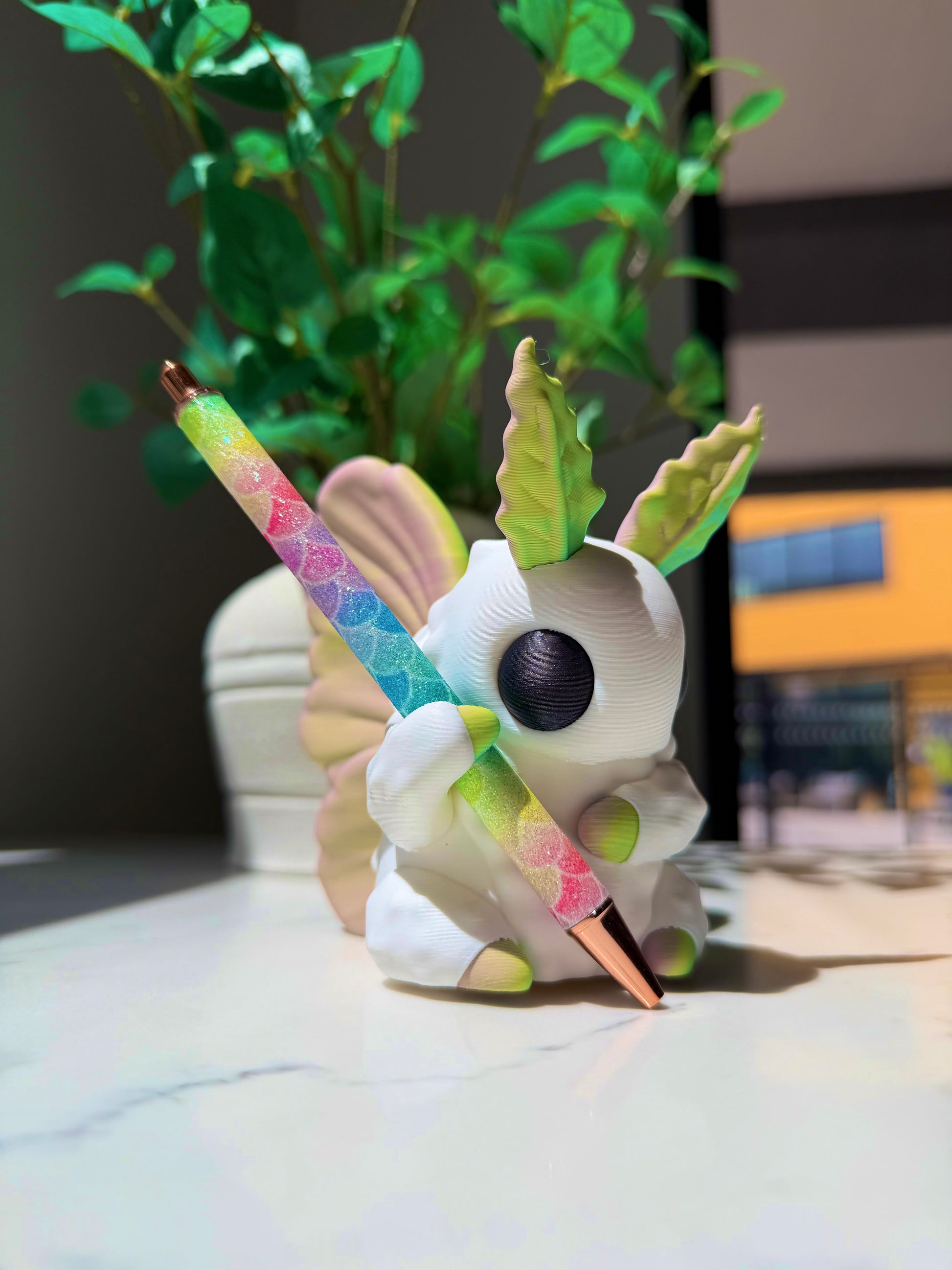 Whimsical Moth Pen Holder
